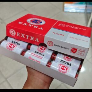 Benang Ektra Putih Kotakan